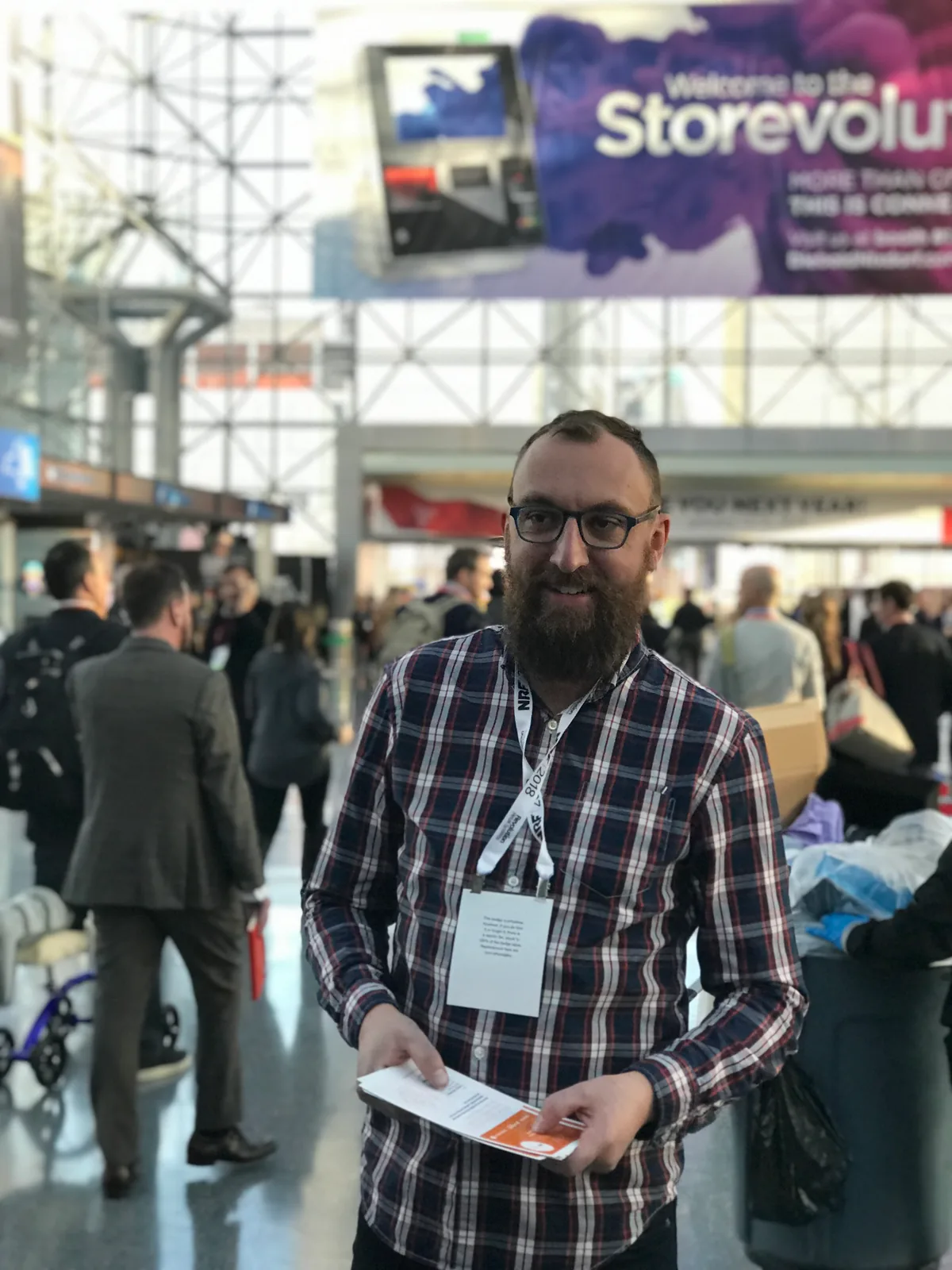Aaron Hutten at the NRF retail conference